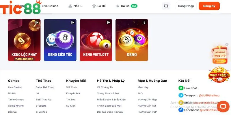 Chơi keno tại TIC 88 với cơ hội trúng lớn cao Chơi keno tại TIC 88 với cơ hội trúng lớn cao