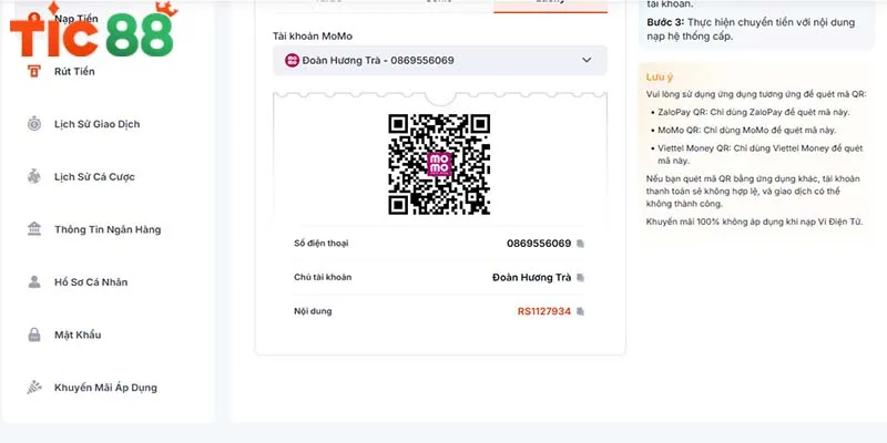 Khám phá 6 bước nạp tiền vào tài khoản đơn giản Khám phá 6 bước nạp tiền vào tài khoản đơn giản