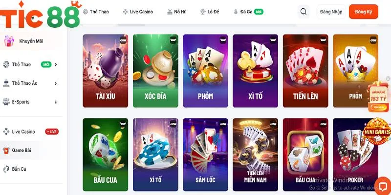 Kho game bài đổi thưởng hoành tráng của nhà cái Kho game bài đổi thưởng hoành tráng của nhà cái